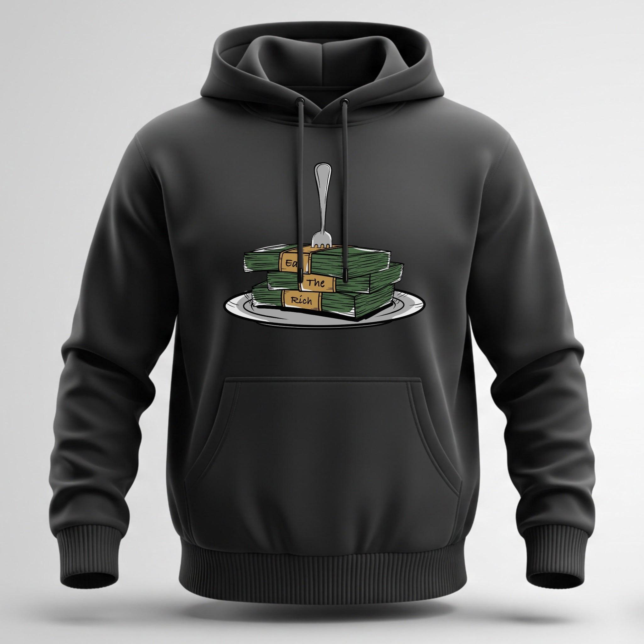 HOODIE - Eat The Rich Dinner Plate